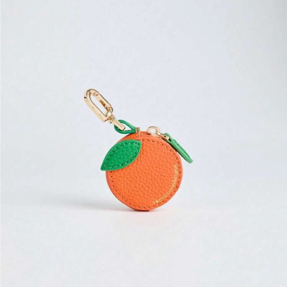 Orange Fruit-Shaped mini Keychain Coin Purse